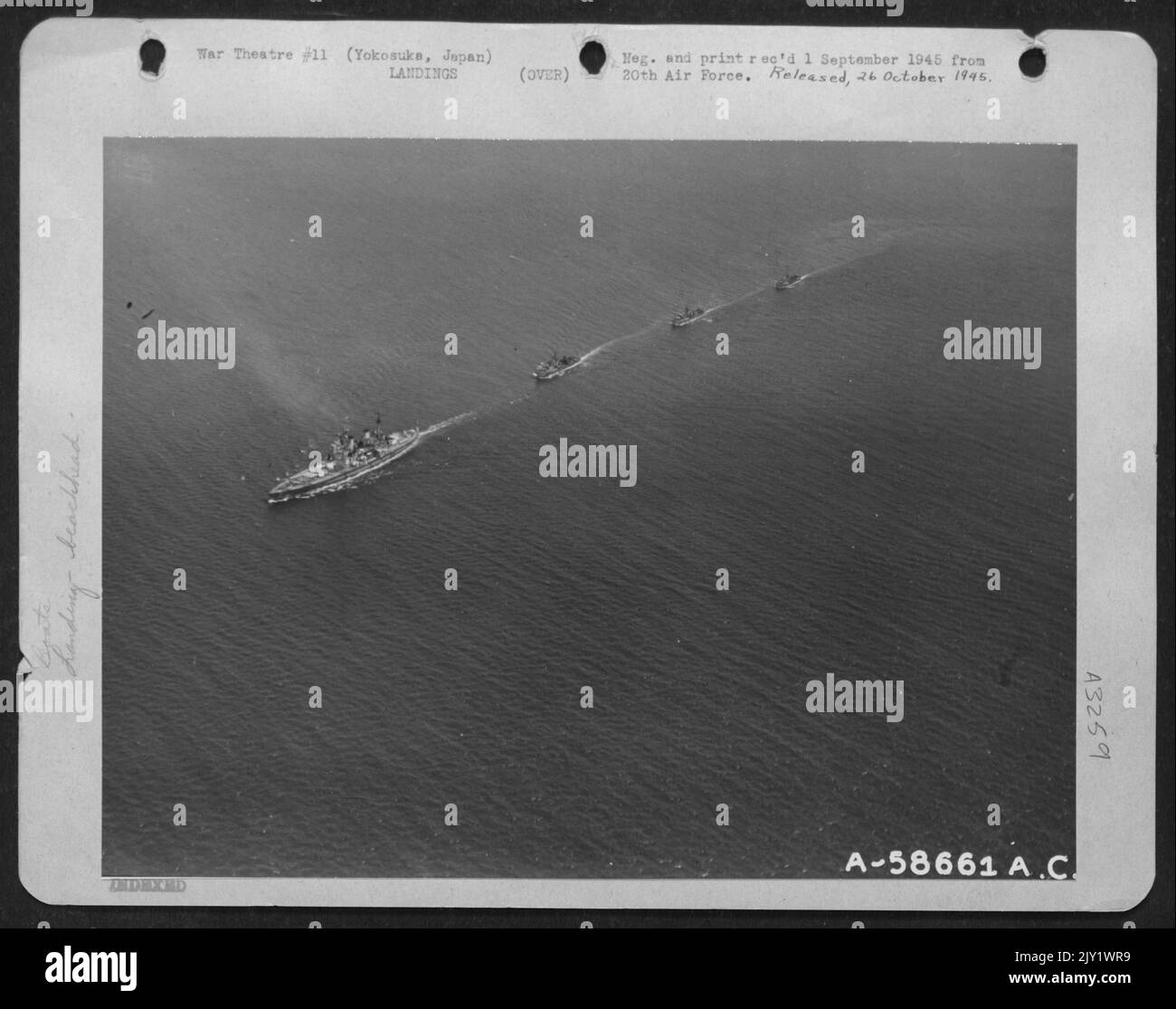 Allied Landings At Yokosuka, Japanesean Stock Photo Alamy