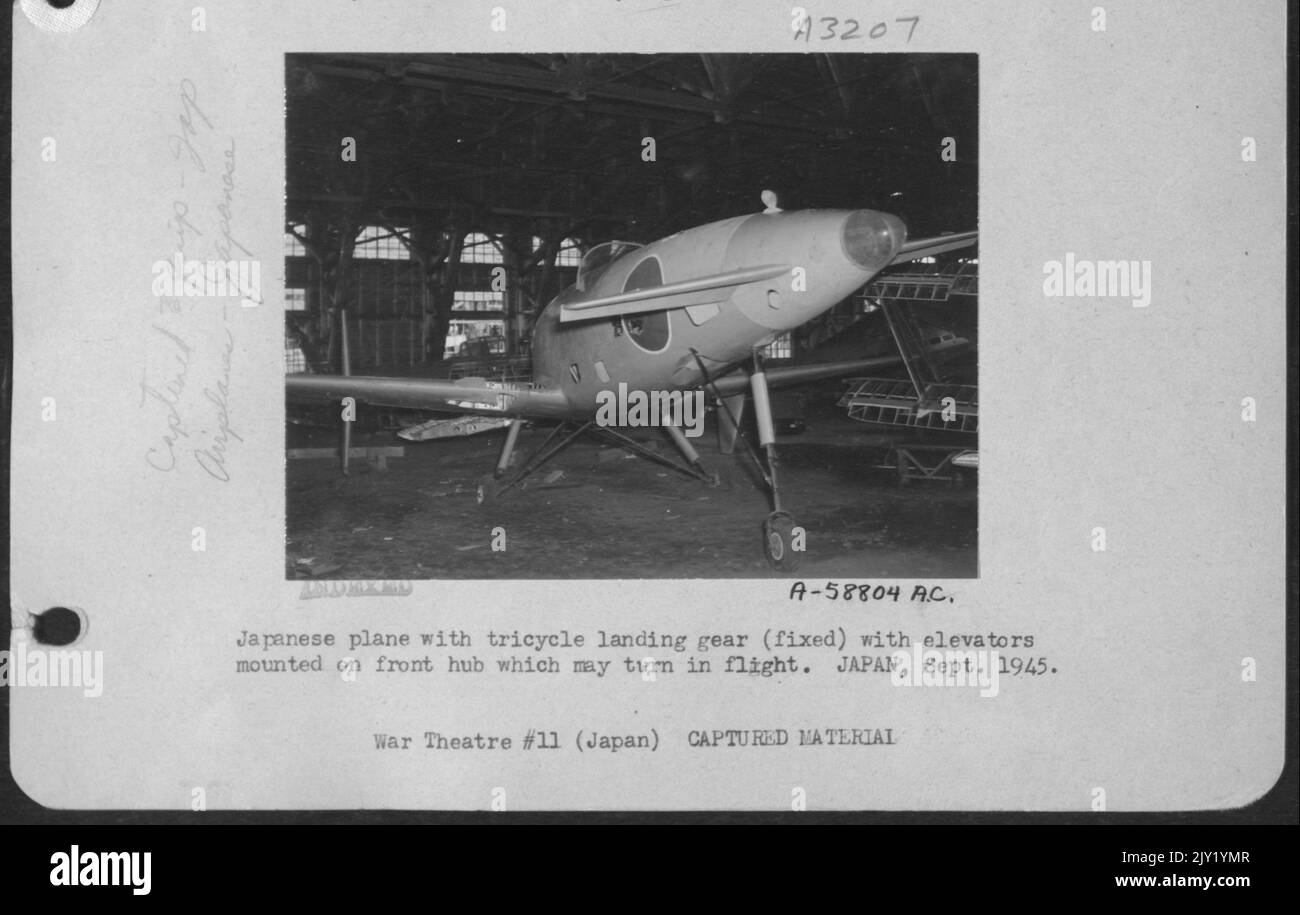 Japaneseanese Plane With Tricycle Landing Gear (Fixed) With Elevators