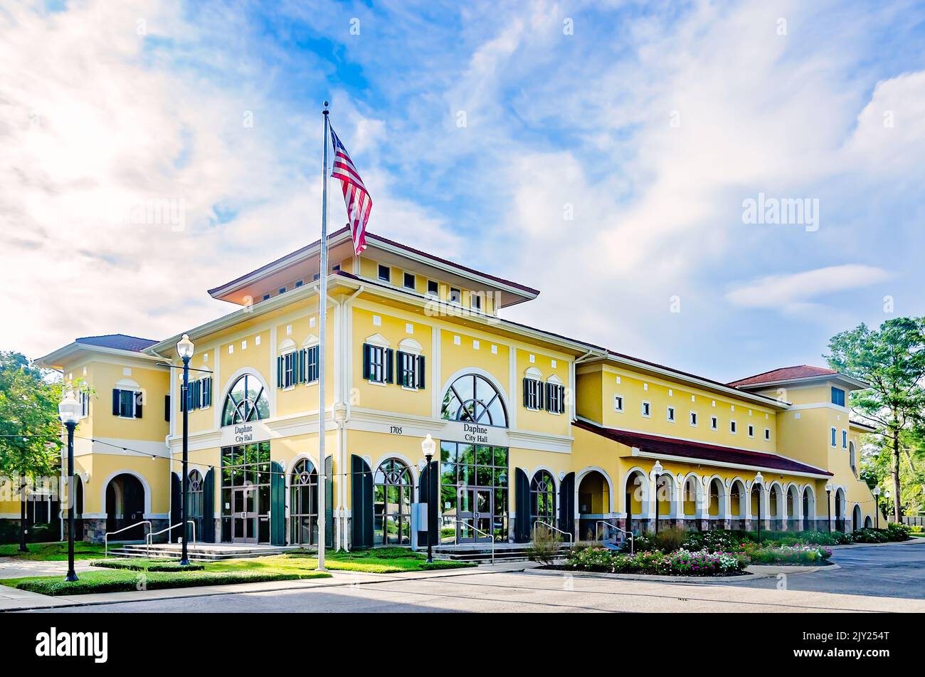 Daphne City Hall is pictured, Sept. 4, 2022, in Daphne, Alabama. The