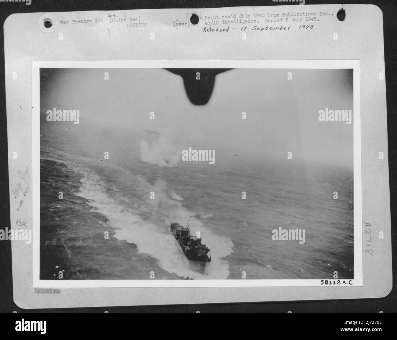 Japaneseanese Takanni Class Destroyer (With New Or Temporary Bow) Under