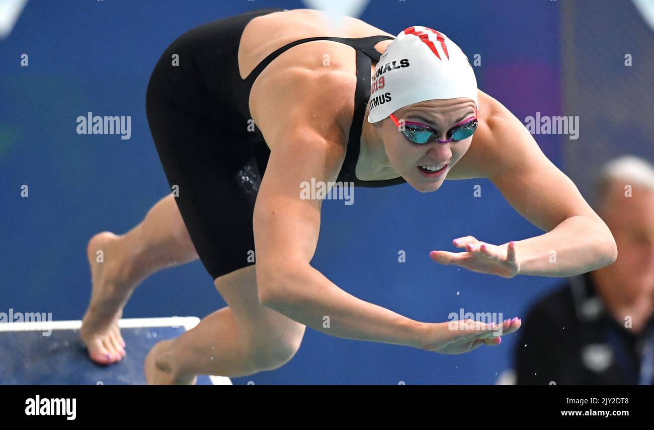 Australian Swimmer Ariarne Titmus In Action During The Final Of The ...