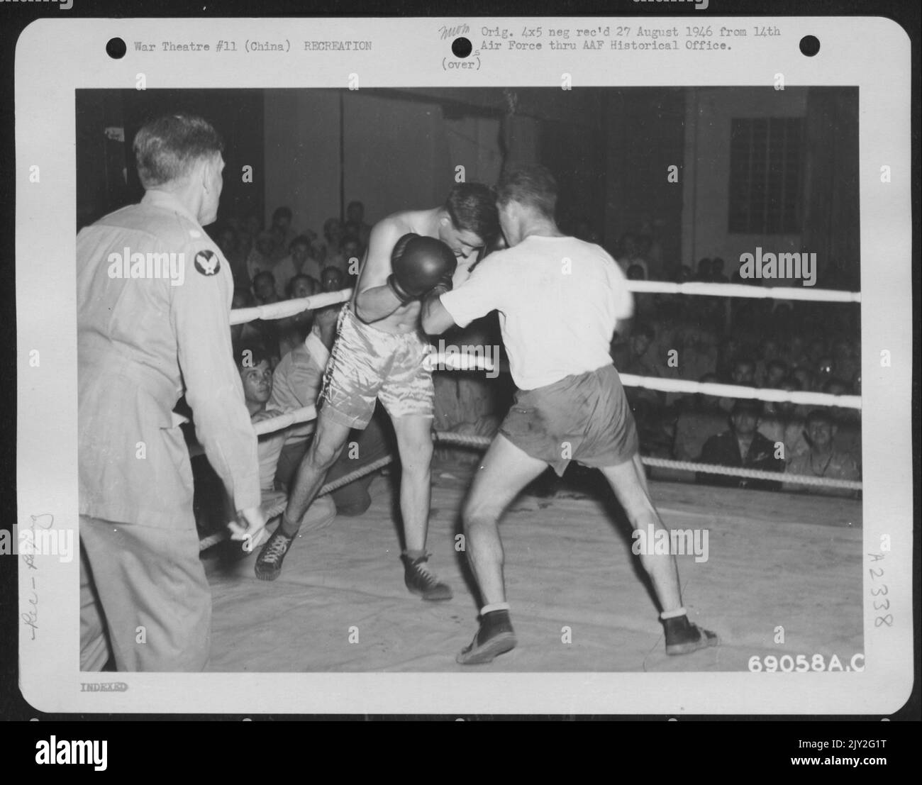Men Of The 14Th Air Force, Based In China, Enjoy A Friendly Boxing Bout