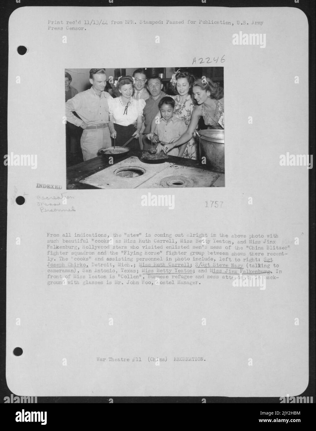 From All Indications, The 'Stew' Is Coming Out Alright In The Above