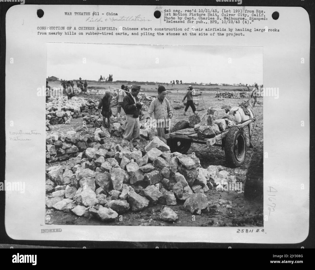CONSTRUCTION OF A CHINESE AIRFIELD: Chinese start construction of their ...