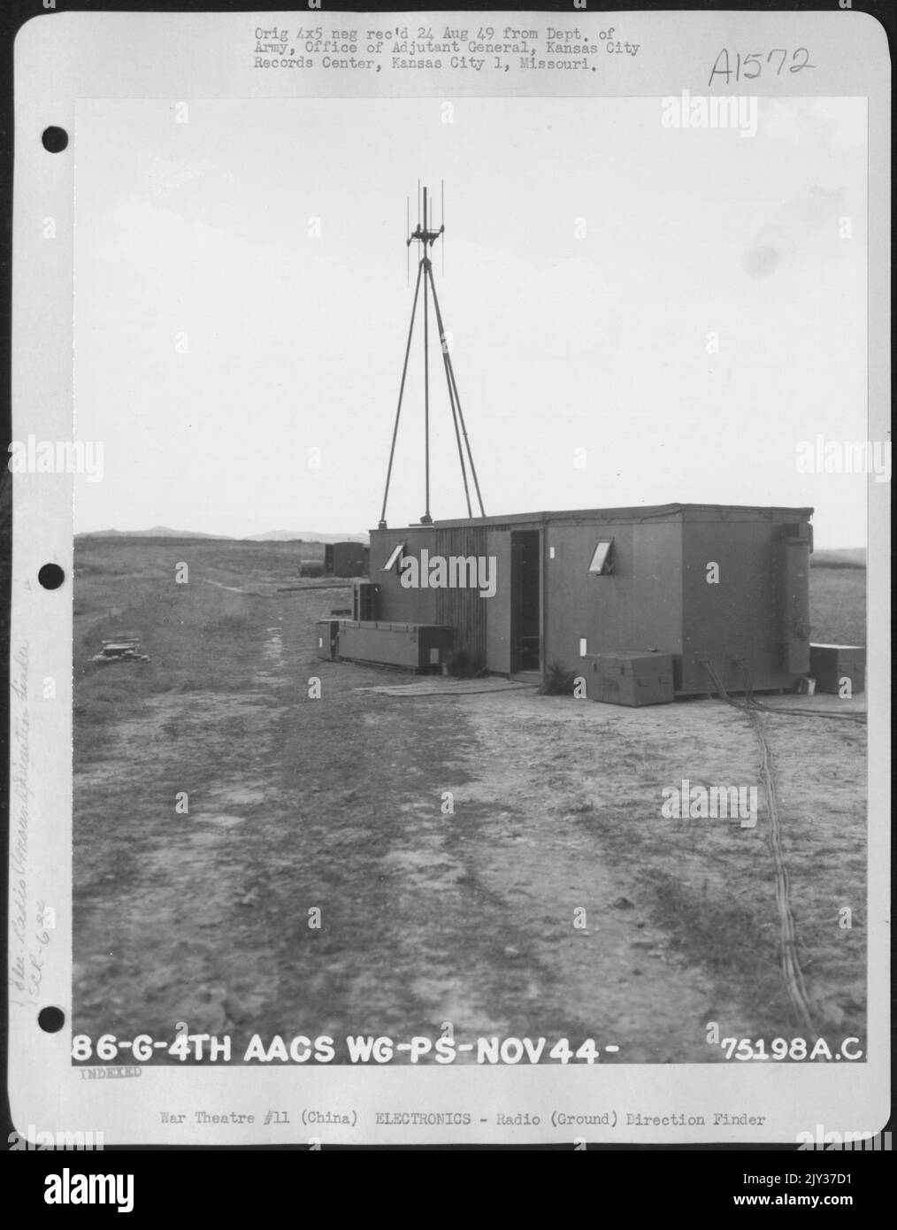 Very High Frequency Direction Finder Scr634 Radio Installation Of The