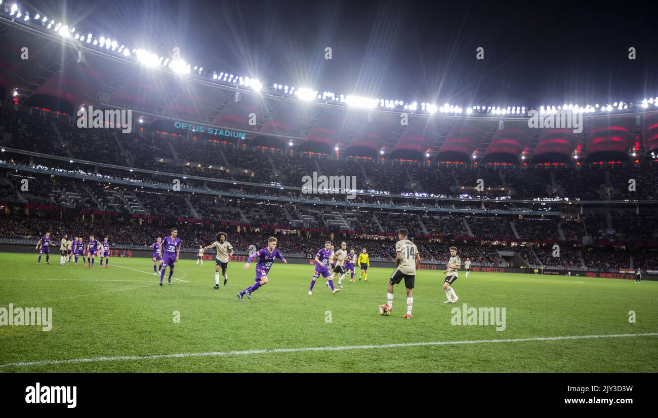 During The Perth Glory And Manchester United Football Match At Optus during-the-perth-glory-and-manchester-united-football-match-at-optus