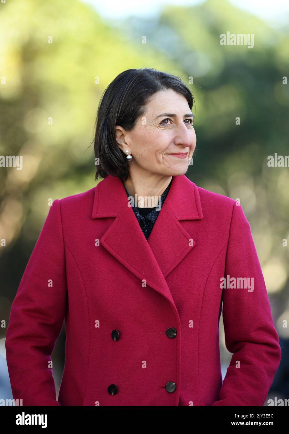 NSW Premier Gladys Berejiklian tours production stages at Fox Studios