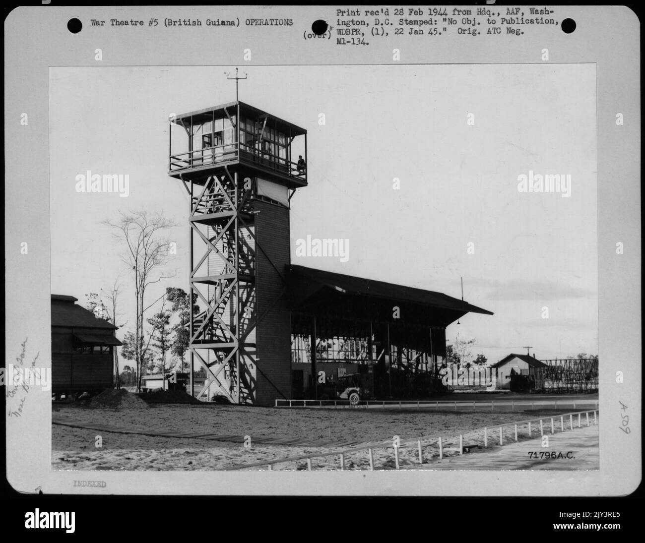Flight Control Tower And Nose Hangar At Atkinson Field, British Guiana