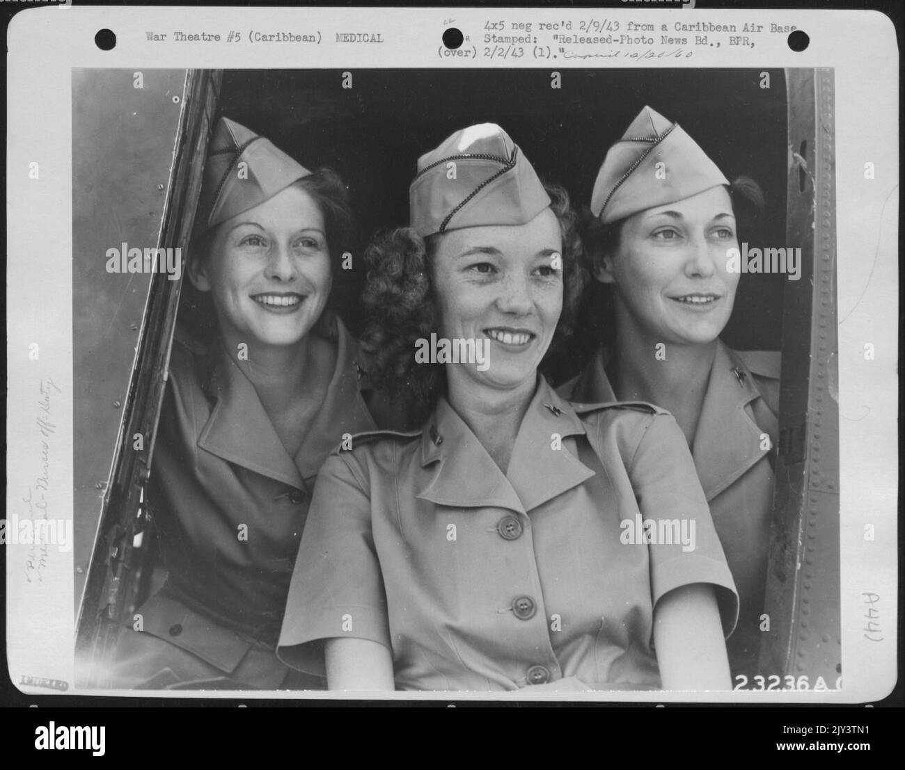Air Base in the Caribbean. Nurse Lt. Myrtle Miller, Lansing, Mich