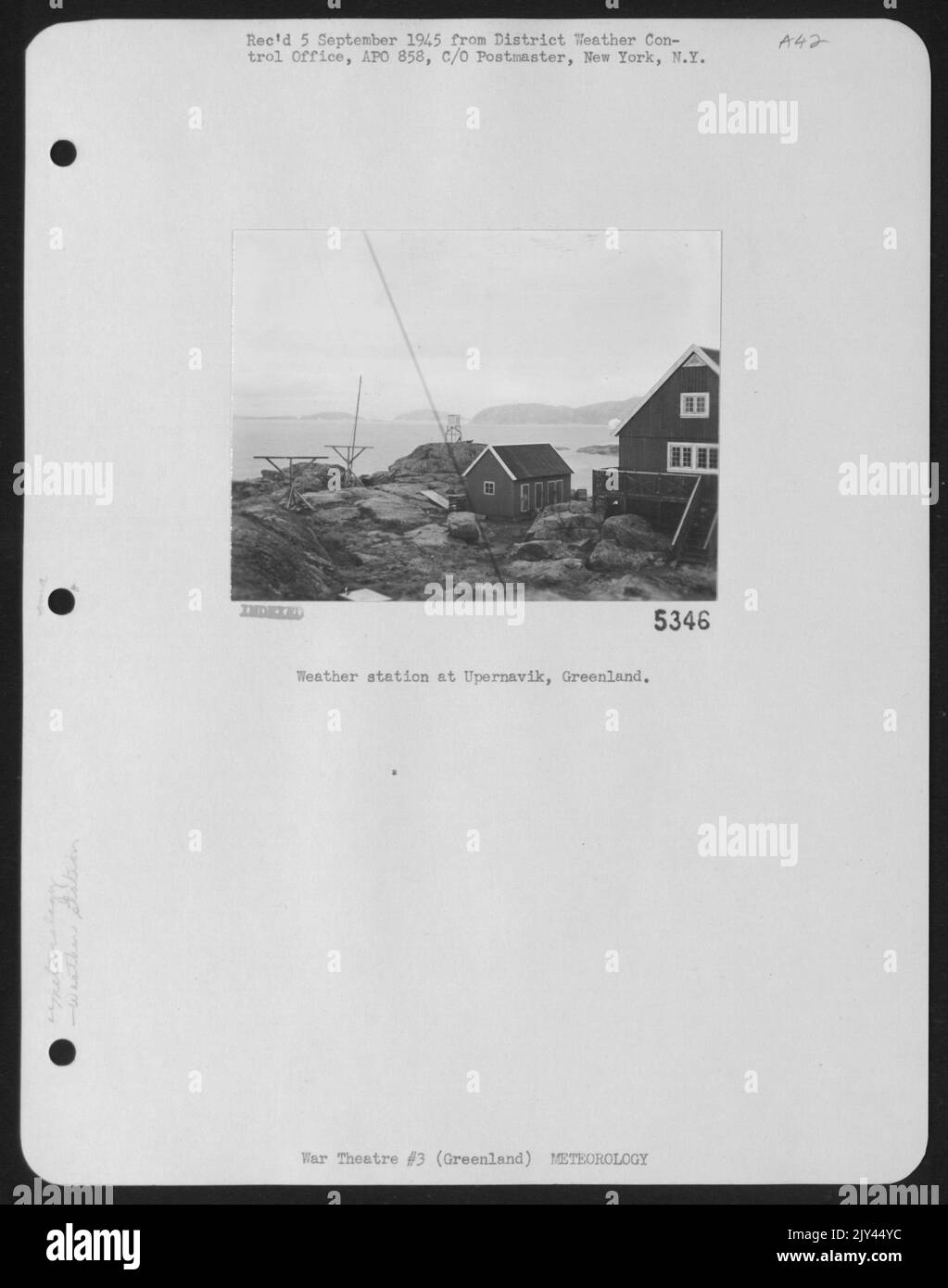 Weather Station At Upernavik, Greenland Stock Photo Alamy