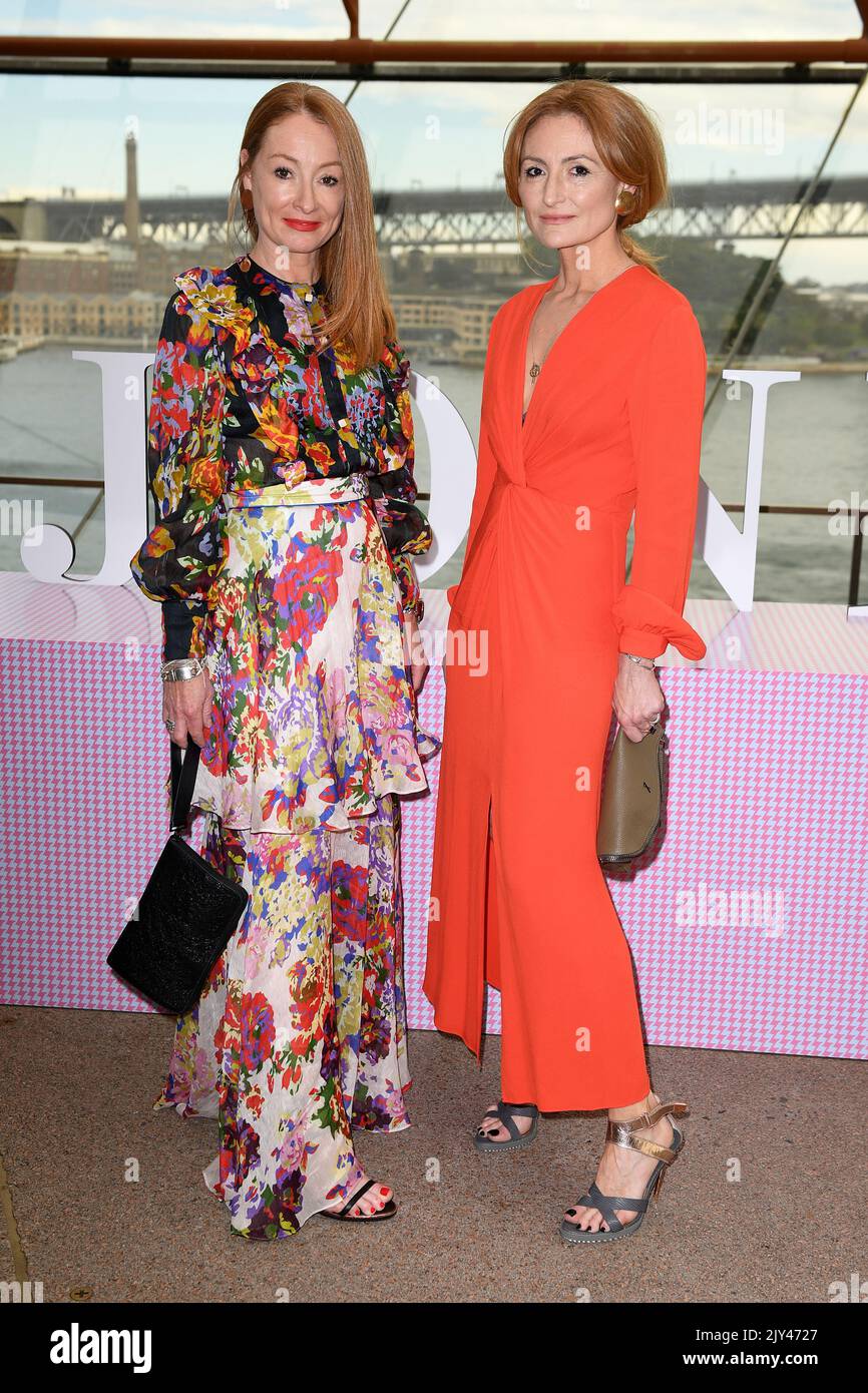 Australian designers Alexandra and Genevieve Smart arrive at the David ...