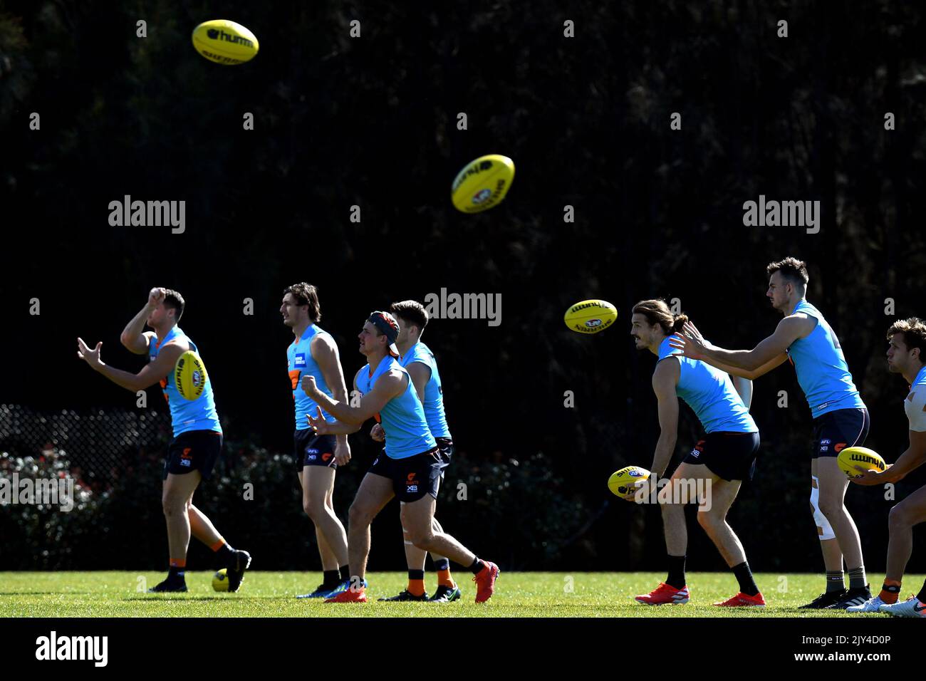GWS Giants training at the Giants WestConnex Centre training facility ...