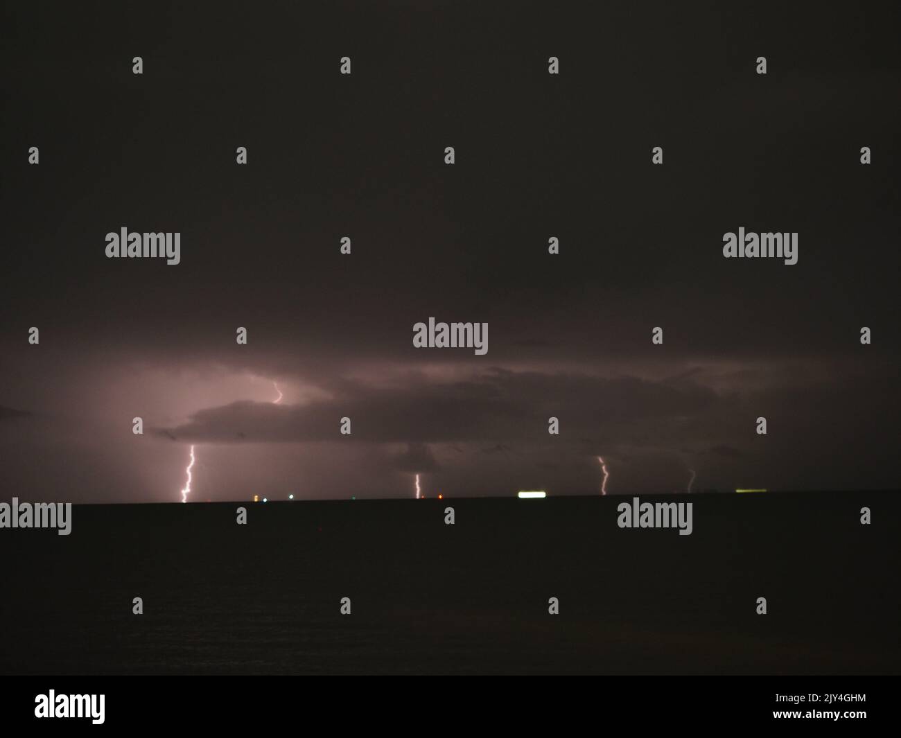 Minster On Sea Kent UK 7th September 2022 UK Weather Lightning minster-on-sea-kent-uk-7th-september-2022-uk-weather-lightning