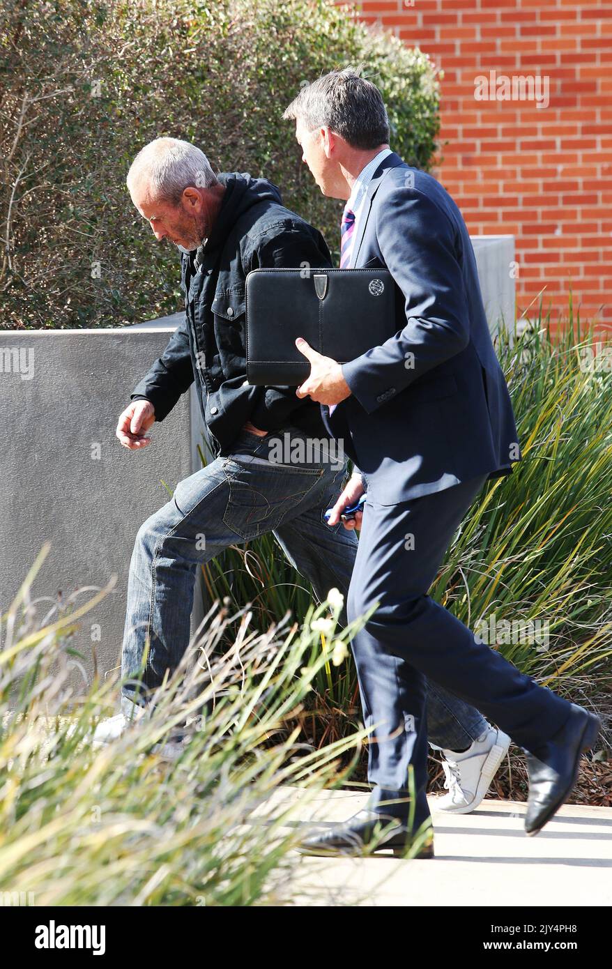 Dean Pollard arrives for the inquest into the disappearance of William