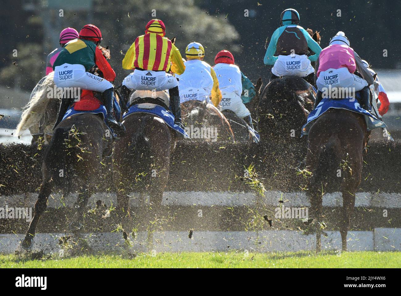 General view during Race 5, the Cheap As Chips BM120 Steeplechase