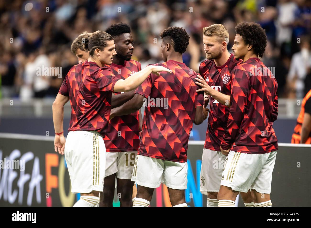 Milan, Italy. 07th Sep, 2022. MILAN, Italy., . 2023 in Milan, Fc Milan vs Fc Bayern Munich 0:2 - FcBayern players #5, Benjamin Pavard, Credit: SPP Sport Press Photo. /Alamy Live News Stock Photo