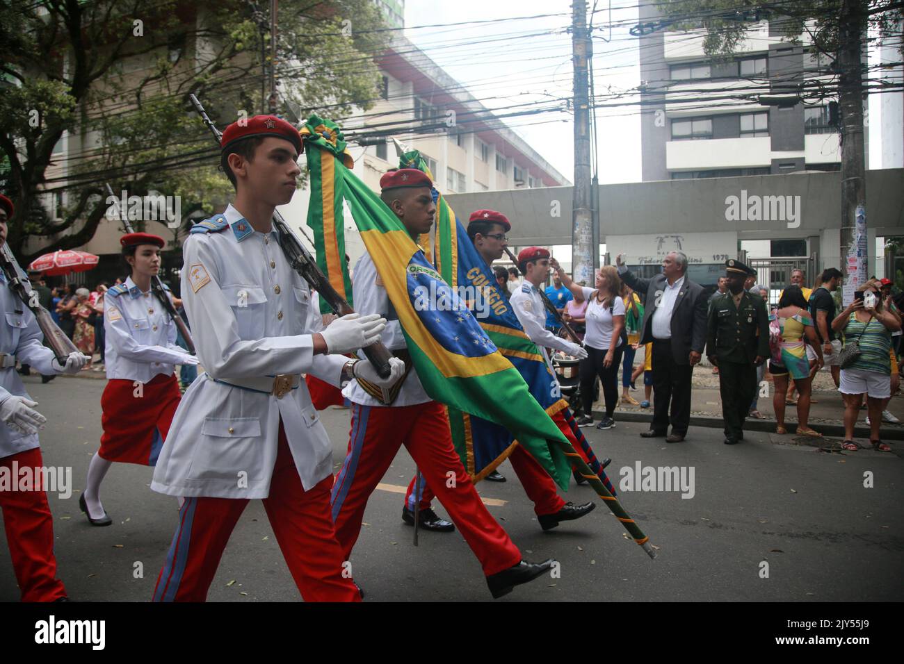 Salvador Bahia Brazil September 7 2022 Members Of The Military
