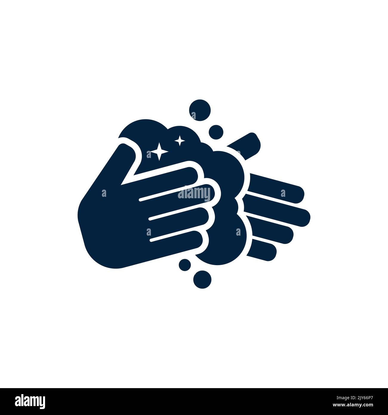 Cleaning Hand Logo Template Design Element. Creative Cleaning Icon