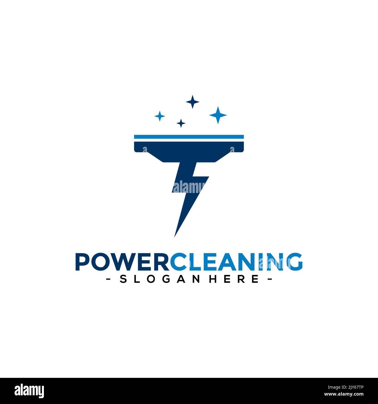 Power Cleaning Logo Vector. Creative Cleaning Logo Template Design