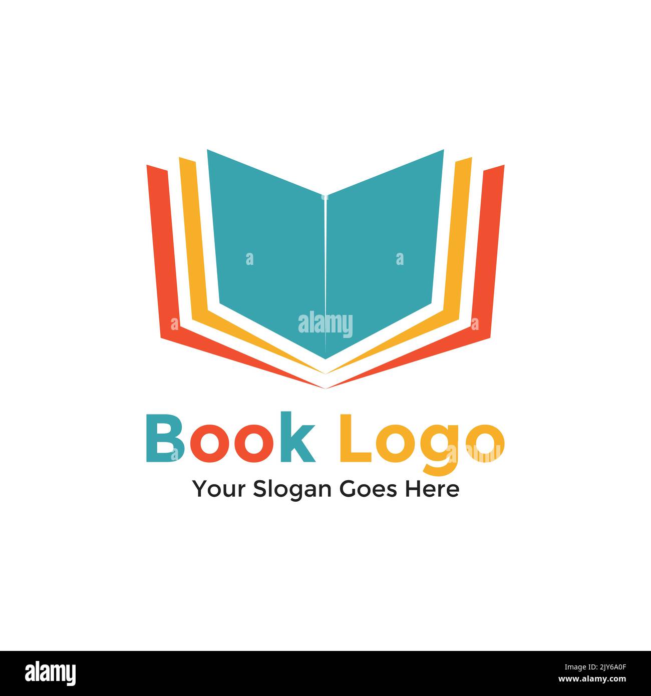 Book Logo Design Template. Vector illustration. Creative education logo. Stock Vector