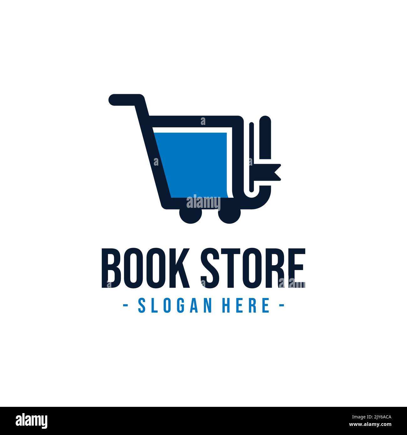 Book Store Logo Design Template Vector Illustration Stock Vector Image