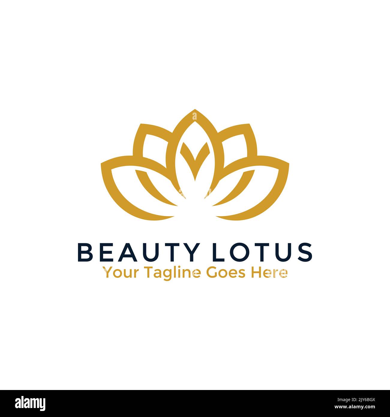Beauty Lotus Flower Logo Design Template. Vector illustration Stock ...