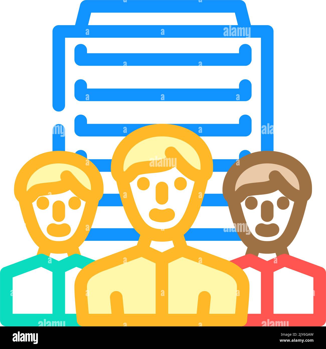 corporate business ethics color icon vector illustration Stock Vector ...