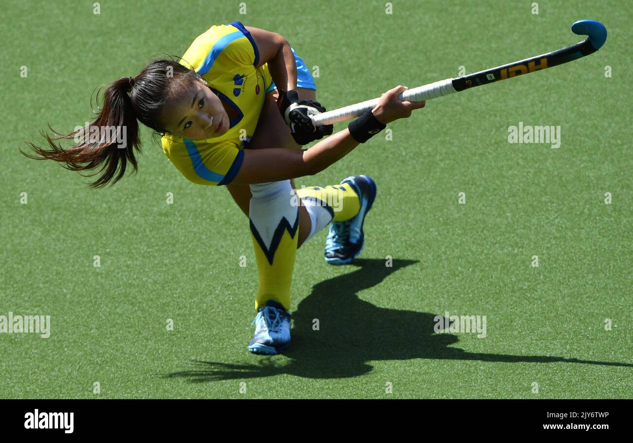 Canberra Chill Shihori Oikawa in action during their Round 5, Hockey