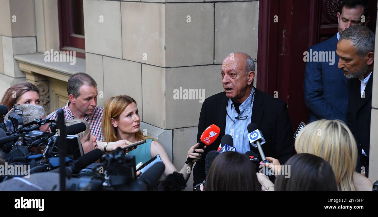 Saeed Maasarwe (centre right), the father of murdered exchange student ...
