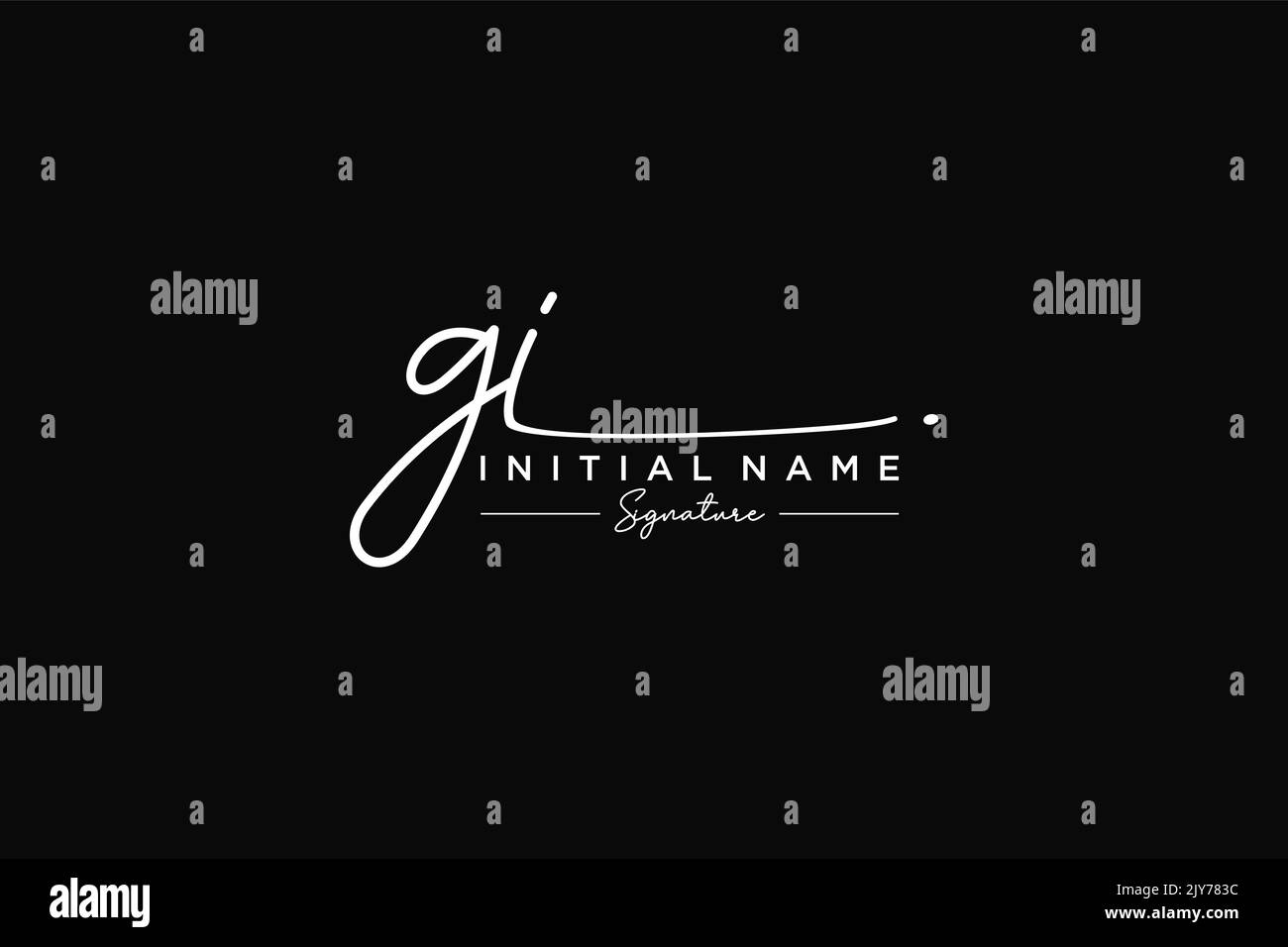 Gi modern logo hi-res stock photography and images - Alamy