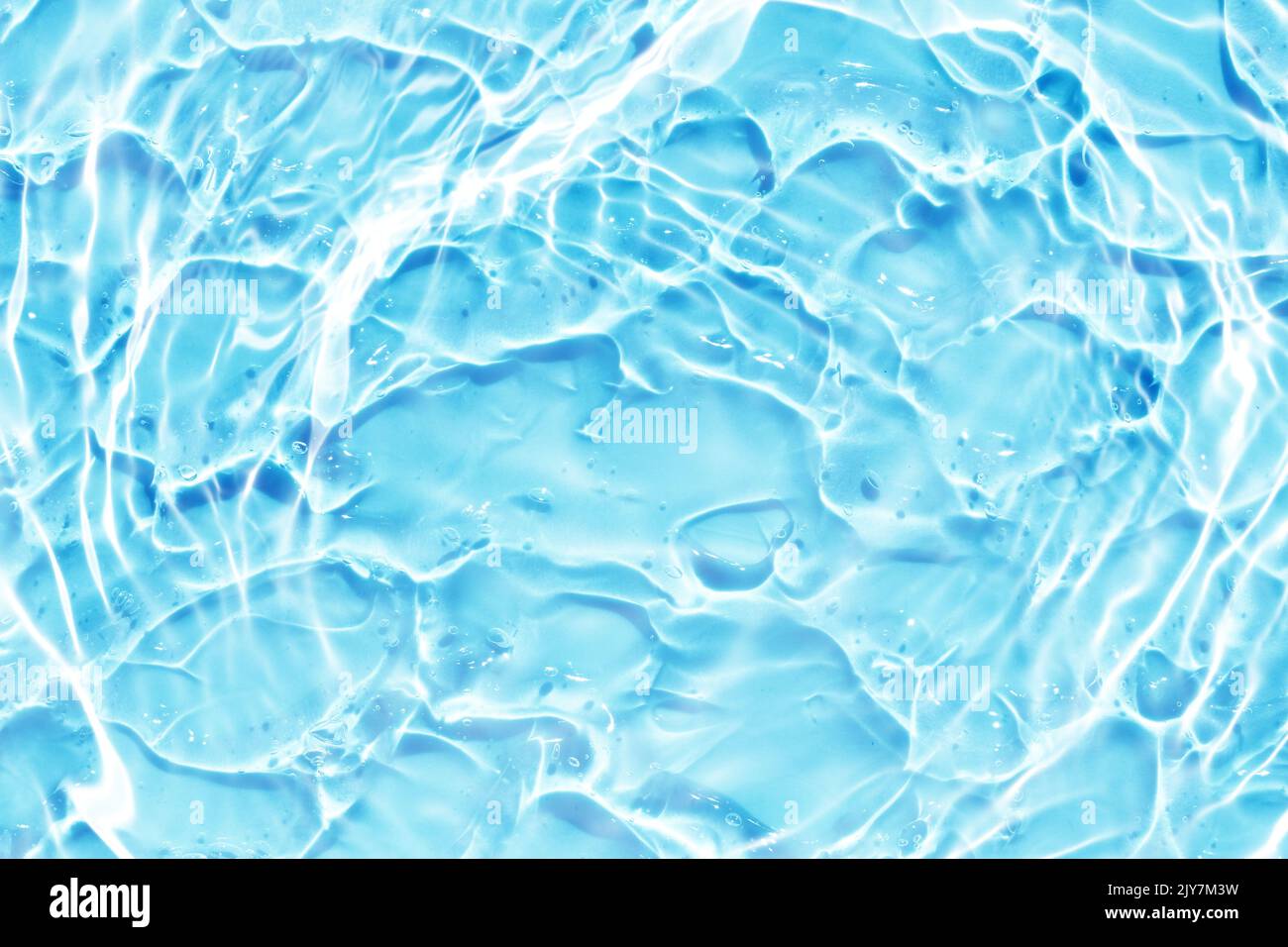 summer blue water wave abstract, pure natural ripple and bubble texture ...