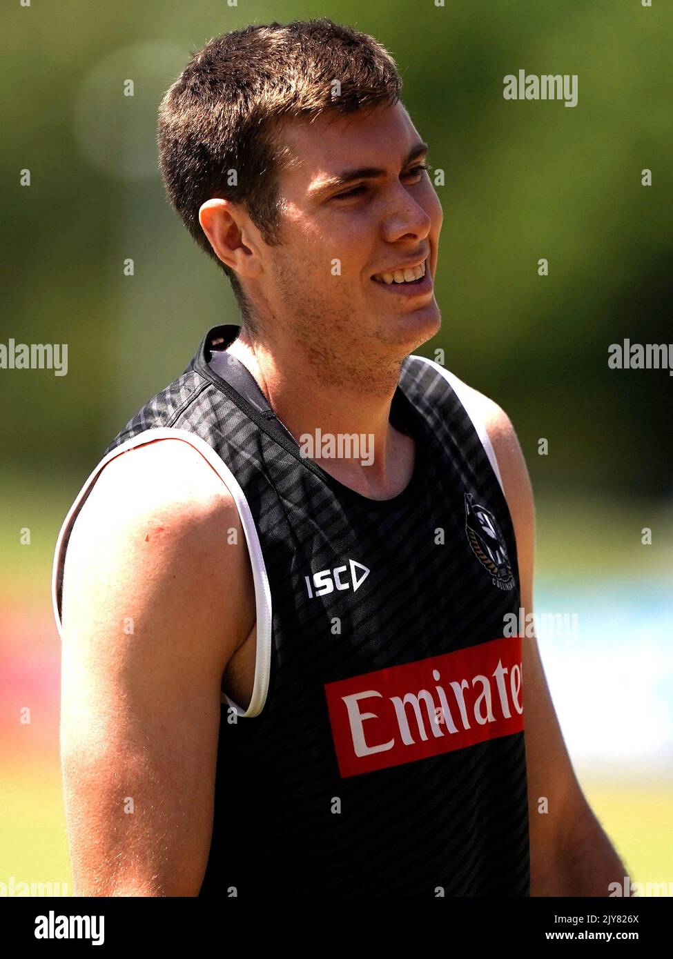 Mason Cox of Collingwood during a Collingwood Football Club training