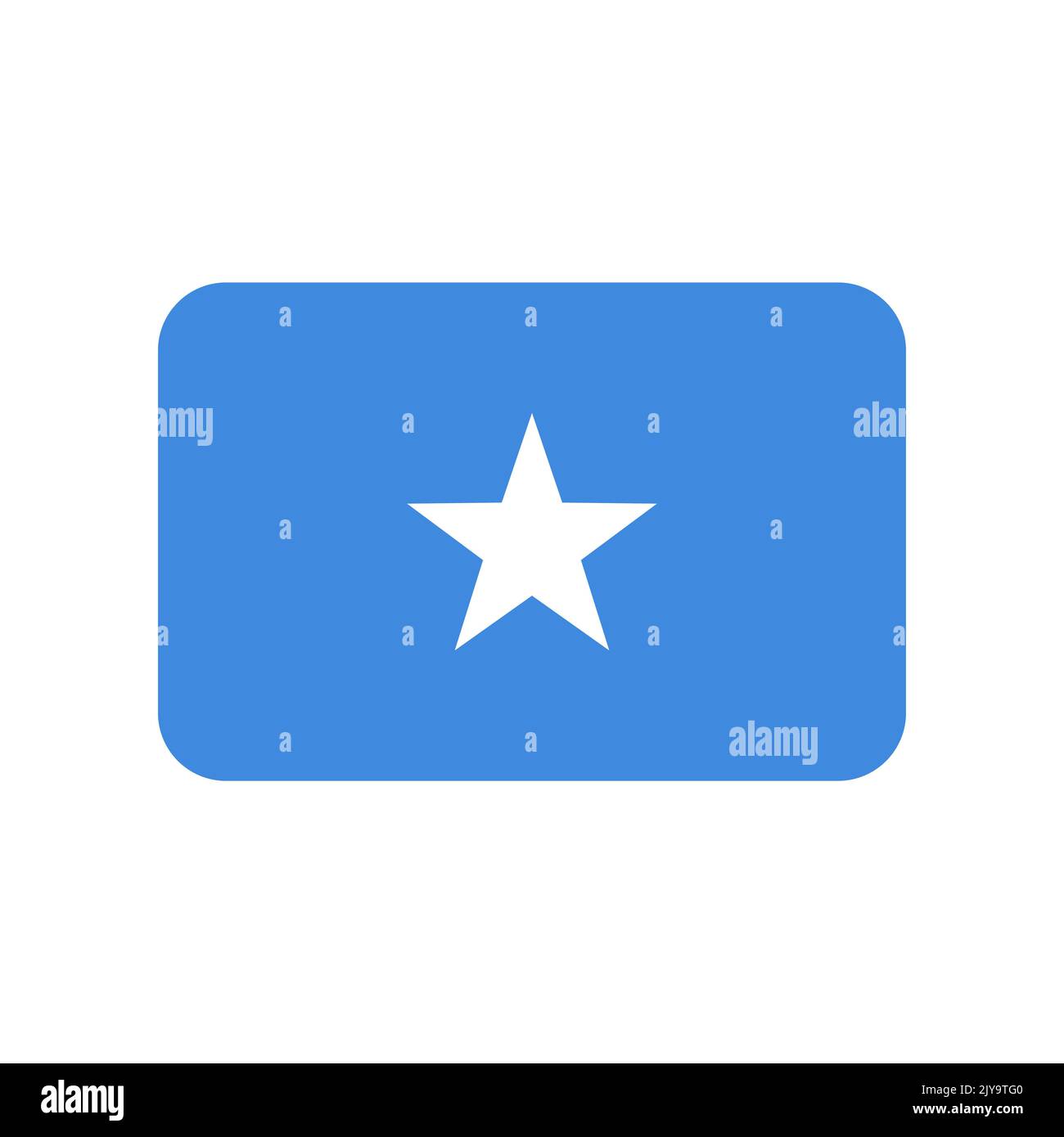 Somalia vector flag isolated on white background Stock Vector
