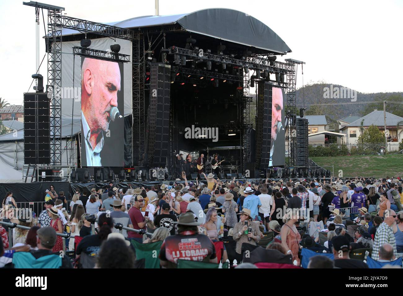 Paul Kelly performs during Cold Chisel's 'The Blood Moon Tour 2020