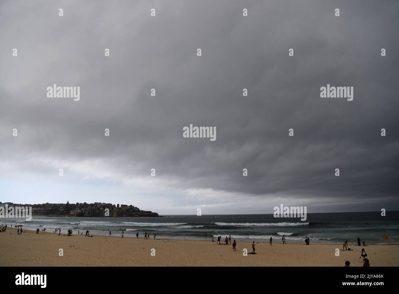 Storm clouds roll in over Bondi Beach in Sydney, Monday, January 20 ...
