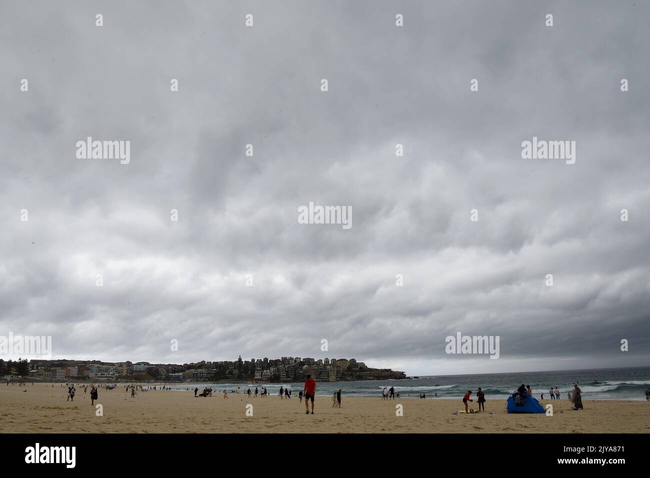 Storm clouds roll in over Bondi Beach in Sydney, Monday, January 20 ...