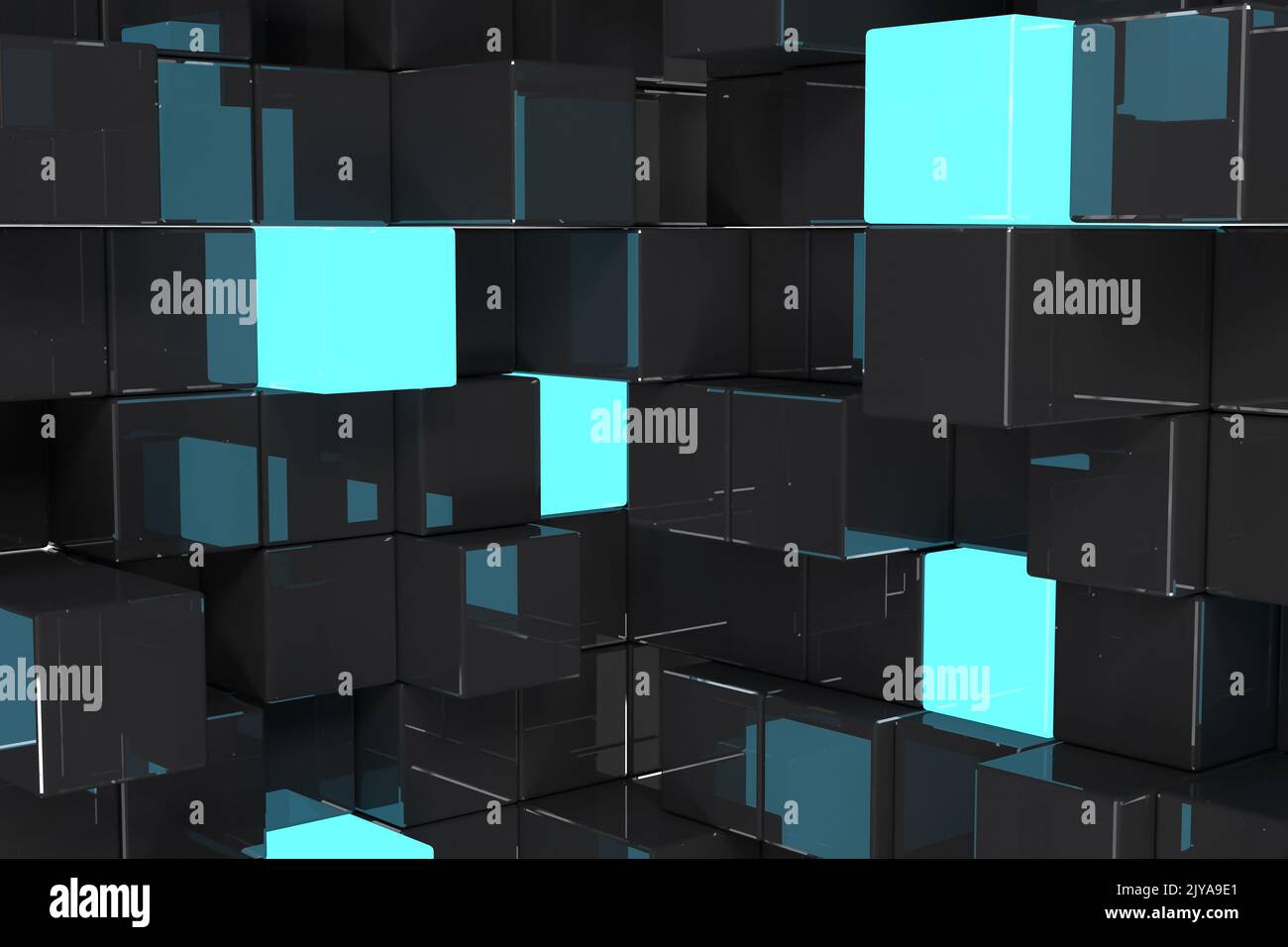 Blue and black tile design Stock Photo Alamy