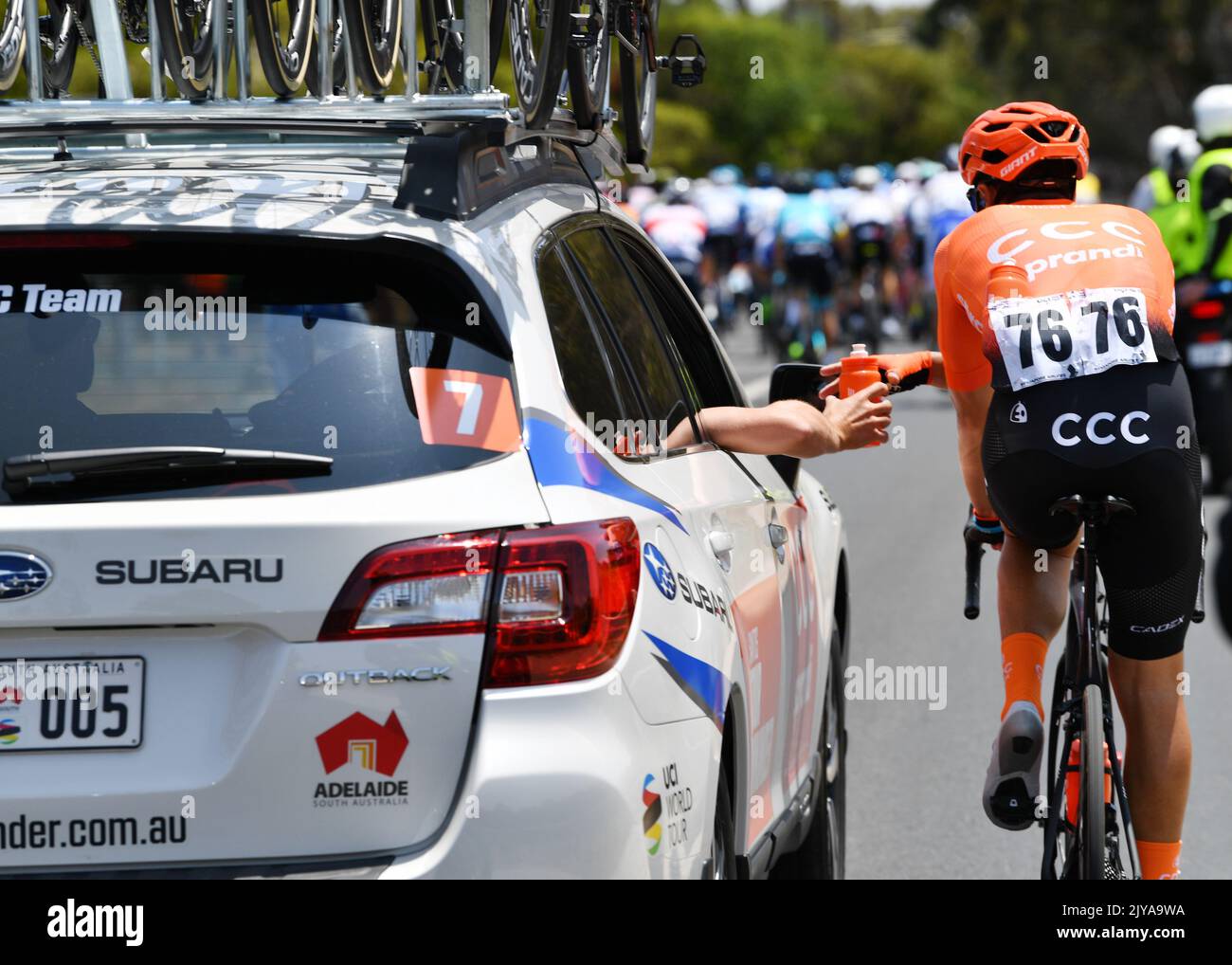 Team CCC rider Francisco Ventoso during stage one of the Tour Down ...