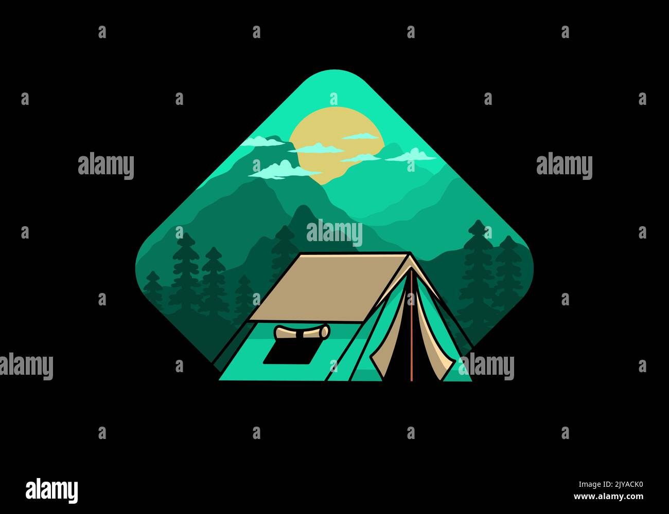 Double tent Stock Vector Images - Alamy