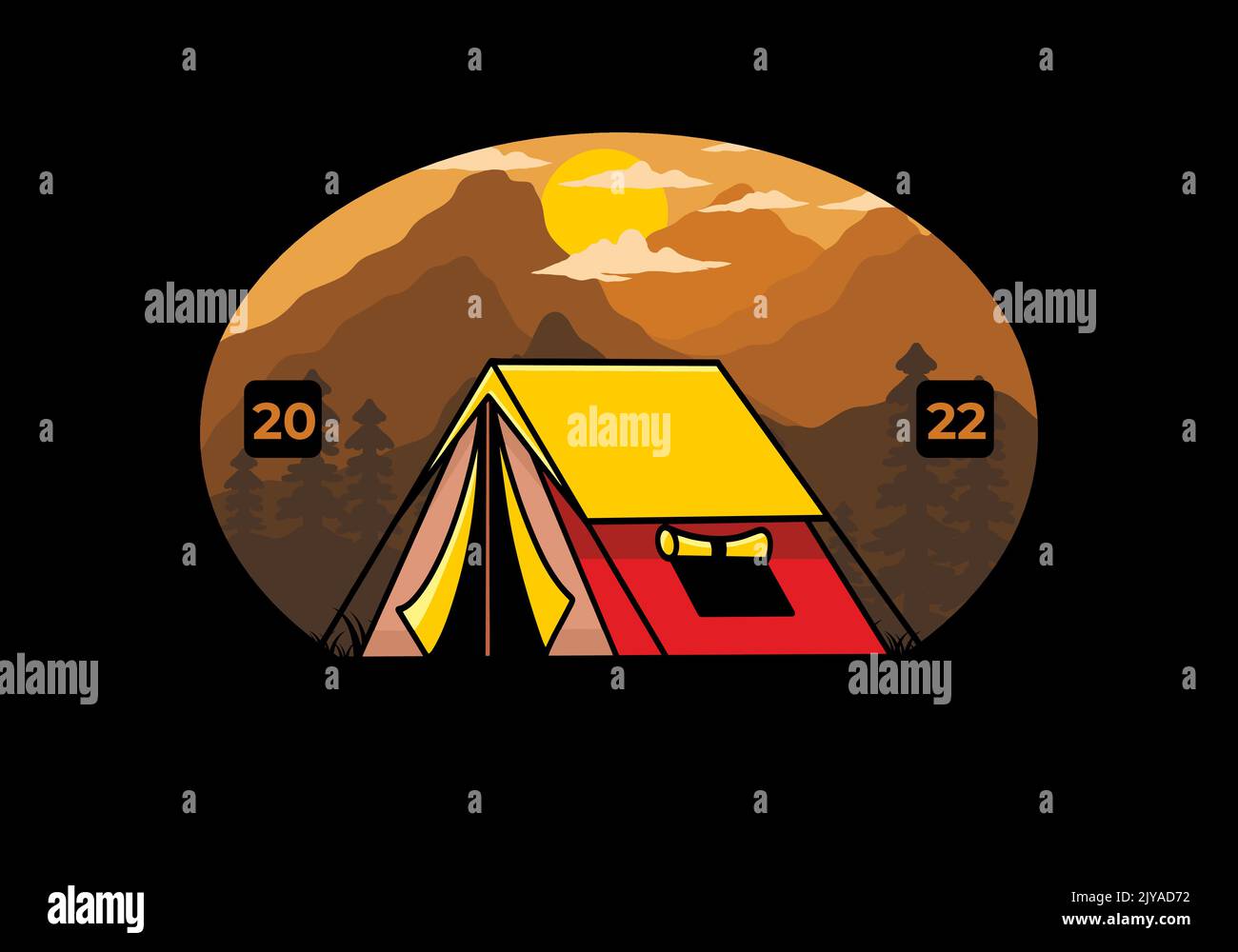 Double tent Stock Vector Images - Alamy