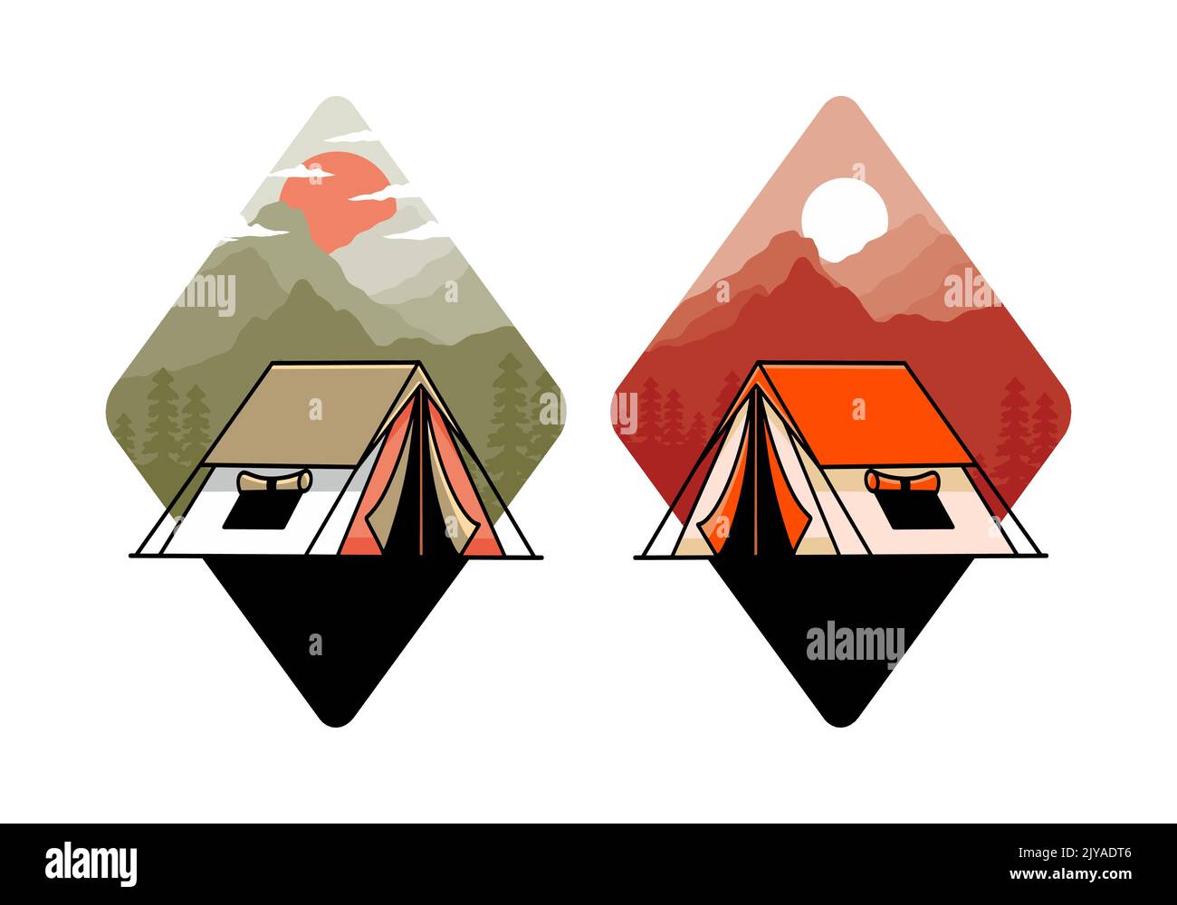 Double tent Stock Vector Images - Alamy