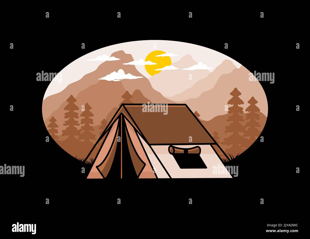 Double tent Stock Vector Images - Alamy