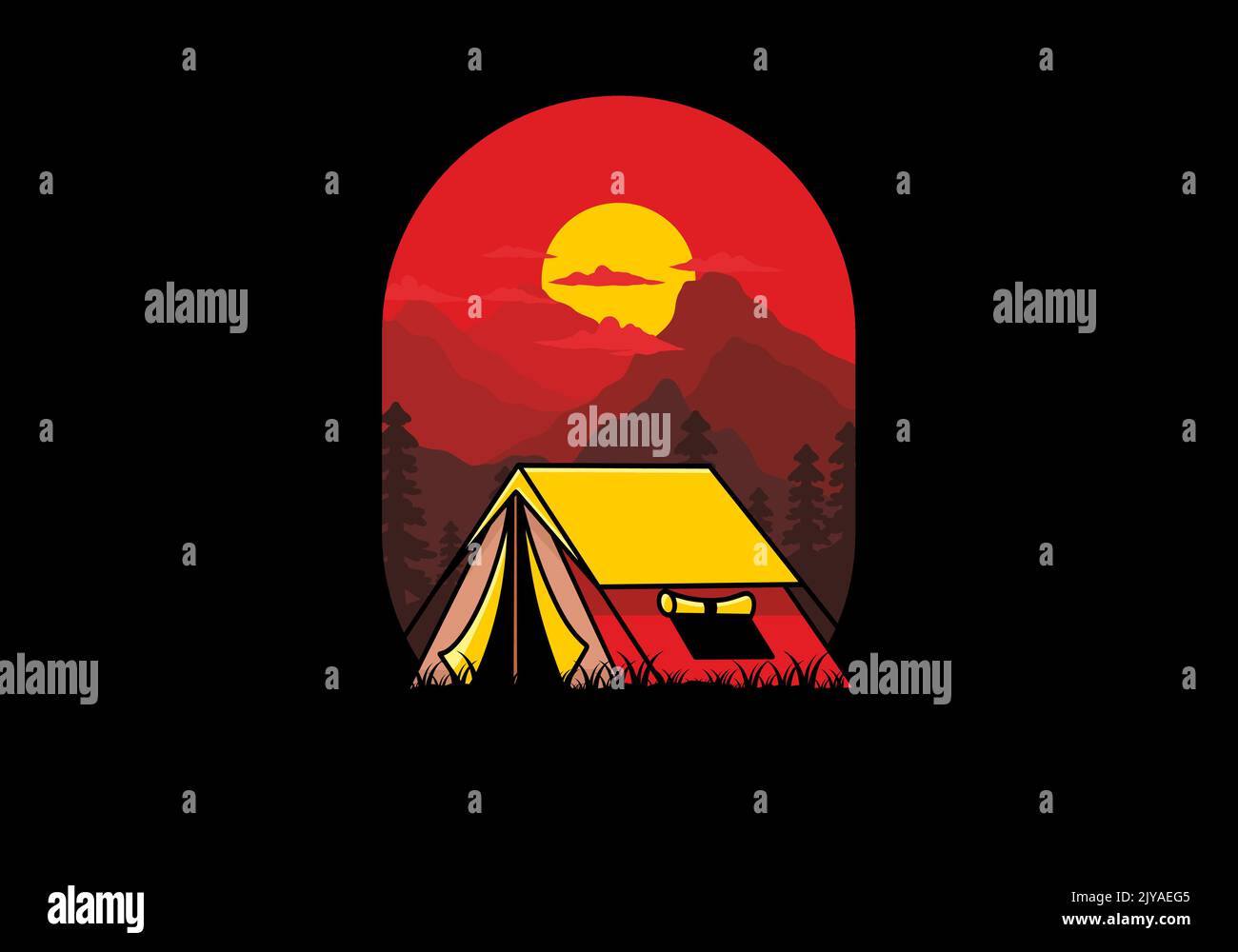 Double tent Stock Vector Images - Alamy