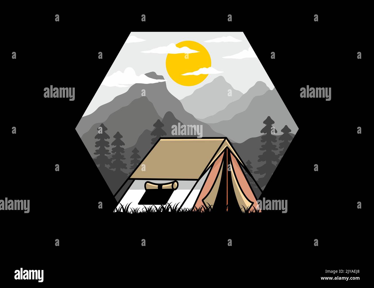 Double tent Stock Vector Images - Alamy