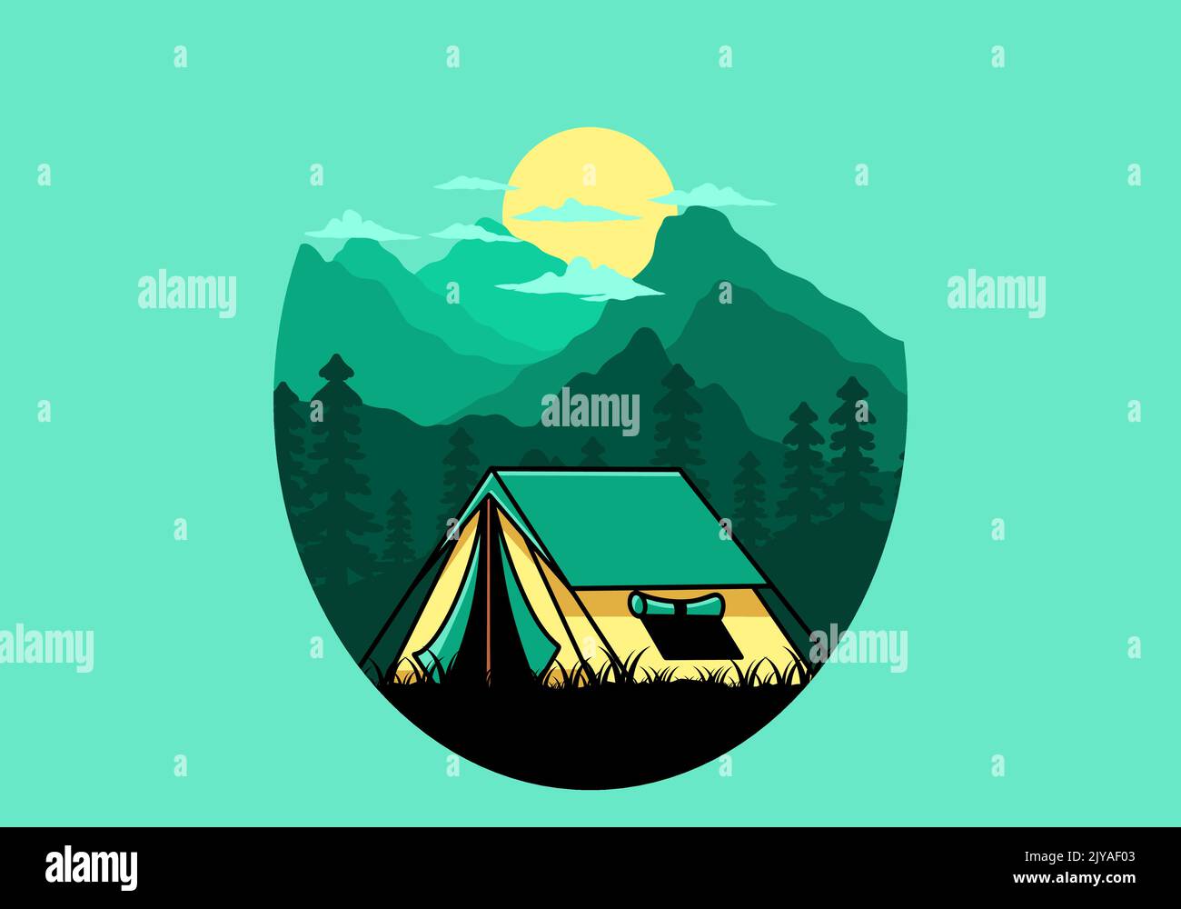 Double tent Stock Vector Images - Alamy