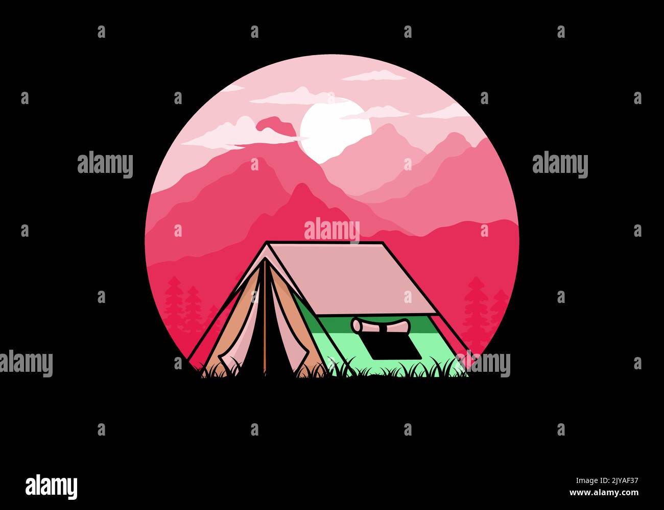 Double tent Stock Vector Images - Alamy