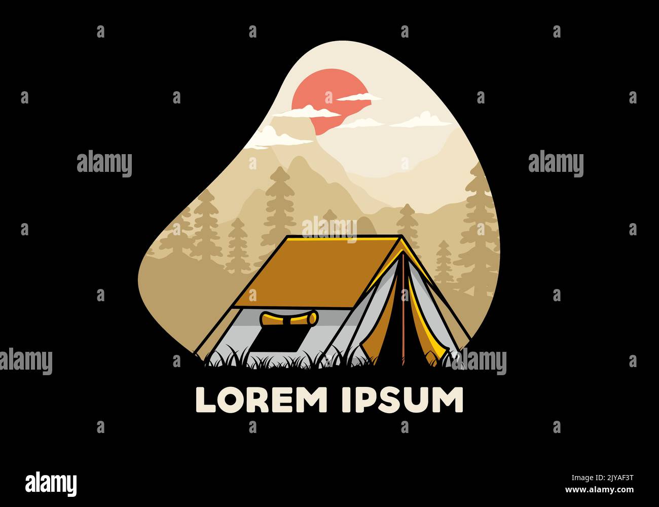 Double tent Stock Vector Images - Alamy