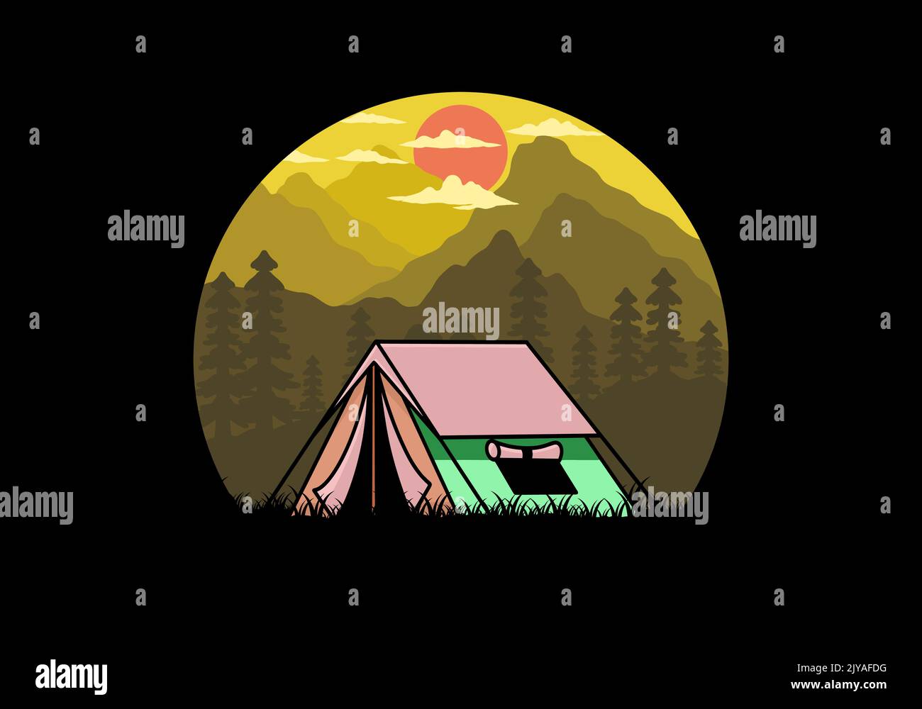 Double tent Stock Vector Images - Alamy