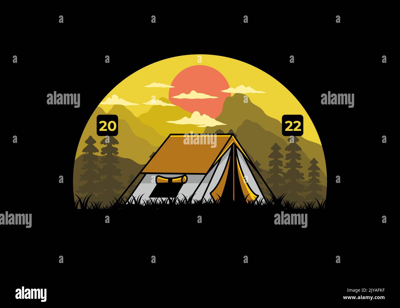 Double tent Stock Vector Images - Alamy