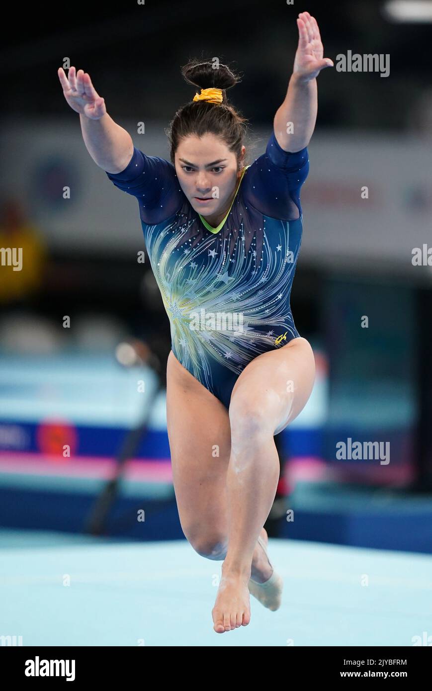 Godwin of Australia performs her floor routine during the 2020